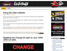 Tablet Screenshot of blog.daviescorvette.com